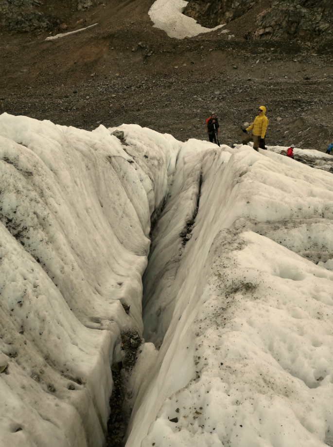 Ледник Безенги, сентябрь 2021