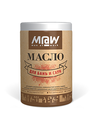 Масло для бань и саун от ТМ «Men at work», объем 1л 