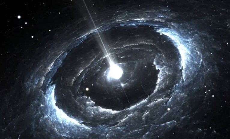 Это иллюстрация вращающейся нейтронной звезды с сильным магнитным полем. (Фото Предоставлено: Юрик Питер/Shutterstock)
