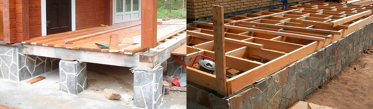 Строительство веранды (рис.2)
