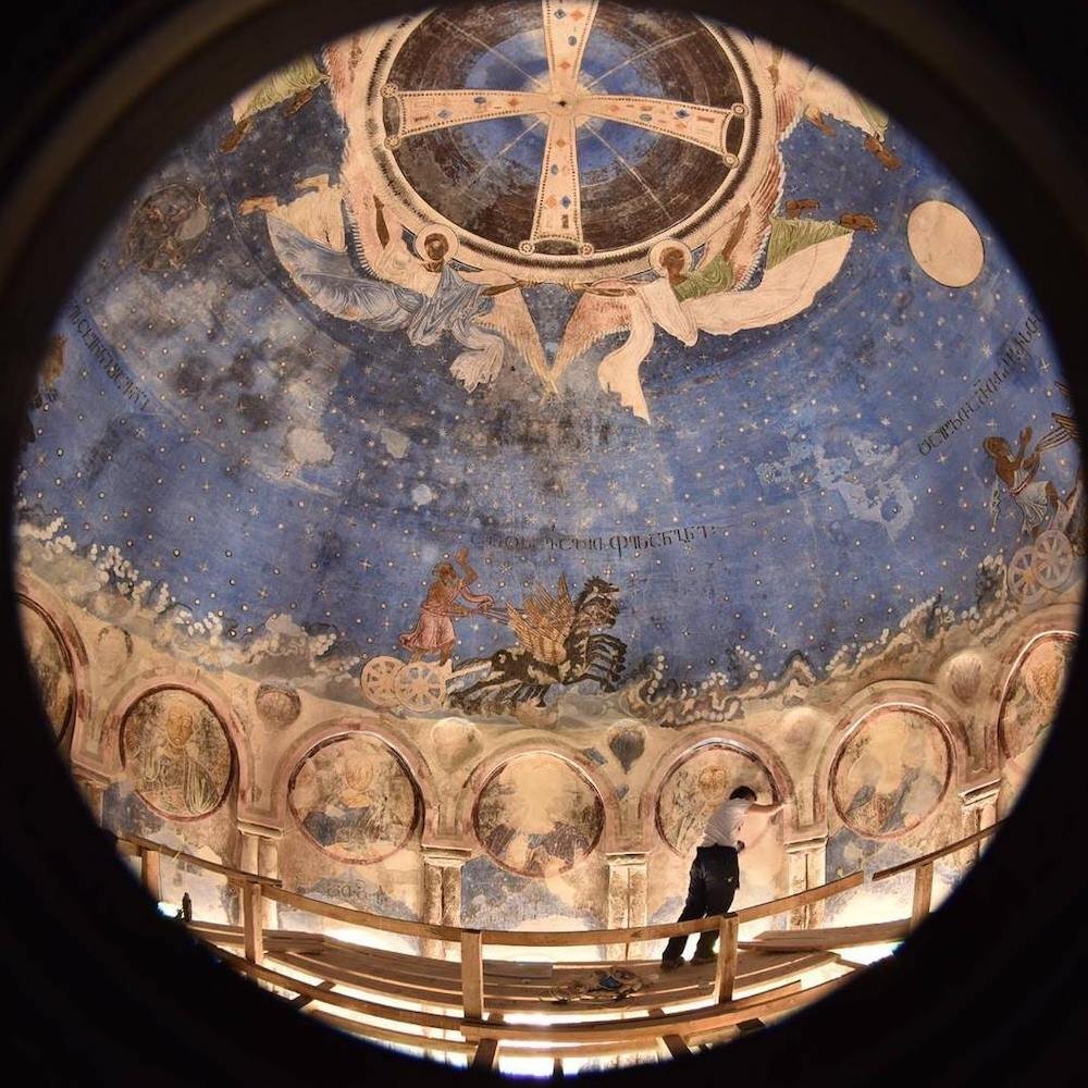 Роспись Ишхана. Фото: İşhan იშხანი Ishkhani (@Ishkhani)