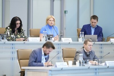    Заместитель председателя правительства Московской области Мария Нагорная на выездном совещании Комитета Государственной Думы по региональной политике и местному самоуправлению в Центре управления регионом Московской области ©Дмитрий Белицкий Пресс-служба Губернатора и Правительства Московской области