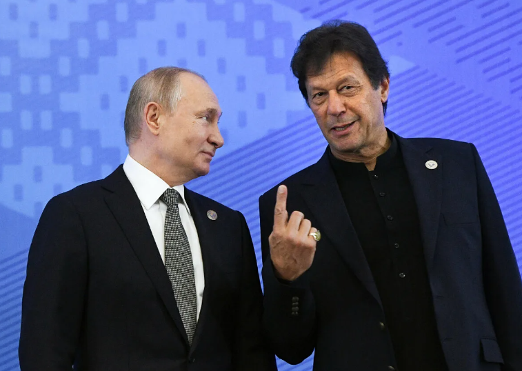 Владимир Путин и Имран Хан