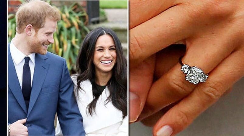 Кольцо изменяется. Кольцо Меган Маркл от Гарри. Обручальное кольцо принца Гарри. Кольцо Меган Маркл от принца. Меган Маркл кольцо на помолвку.