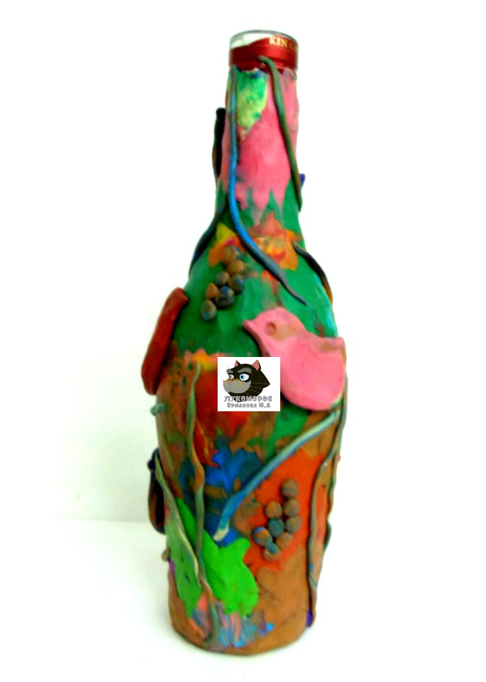 Декор бутылок мастер-класс – Le Бутыль