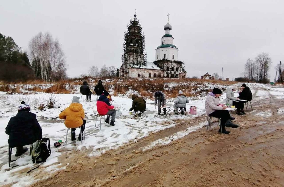 В течение трёх дней школьники и педагоги Кунгурского округа запечатлевали живописные Каширинские пейзажи