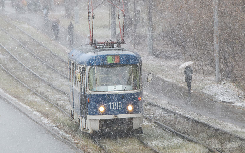    Упавшие деревья и пробки: последствия первого снегопада в Ижевске