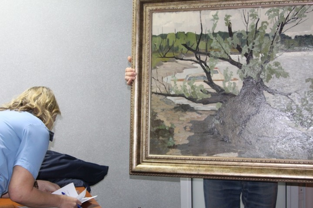    Арестованные картины были выставлены в Томском областном художественном музее УФССП по Томской области