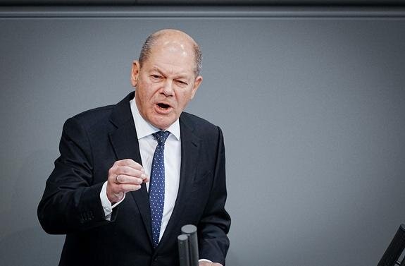    Канцлер Германии Олаф Шольц, Kay Nietfeld / globallookpress.com