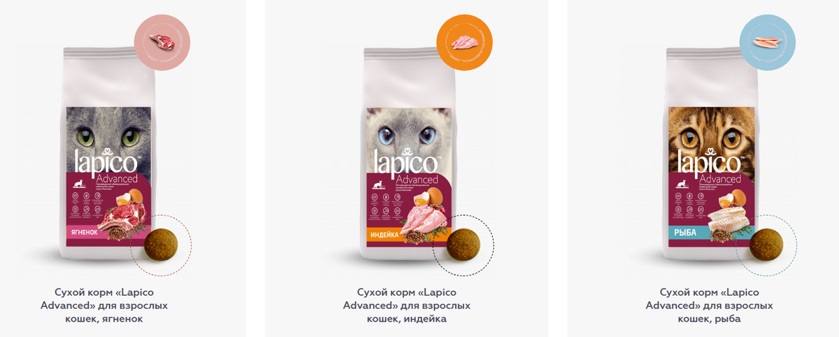 Корма для кошек Lapico Advanced