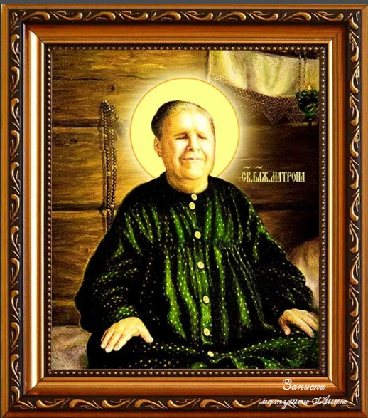 Рисунок с фотографии блаженной Матроны