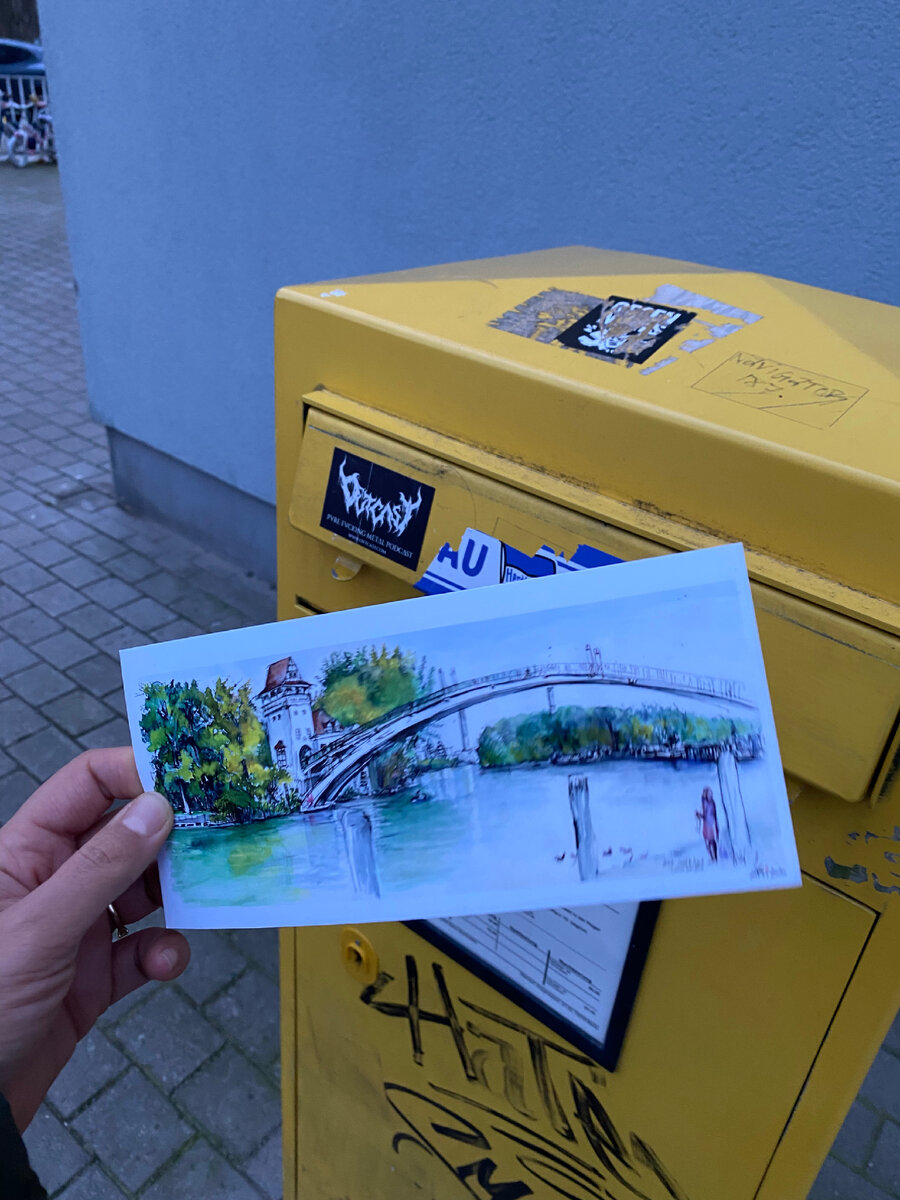 Открытка подруге в Баварию, которая так и не дошла😫