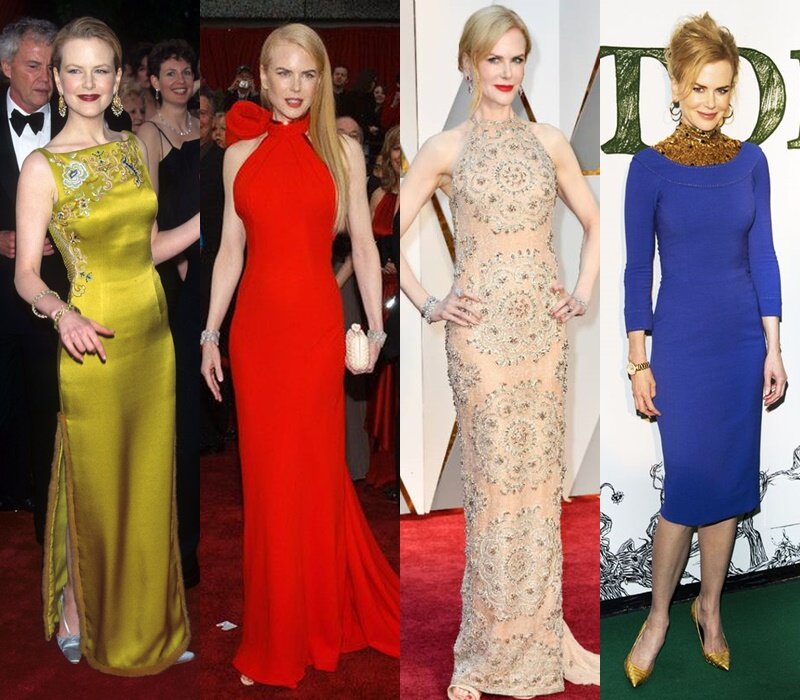Платья, которые очень хороши для фигуры, роста и типажа Николь Кидман