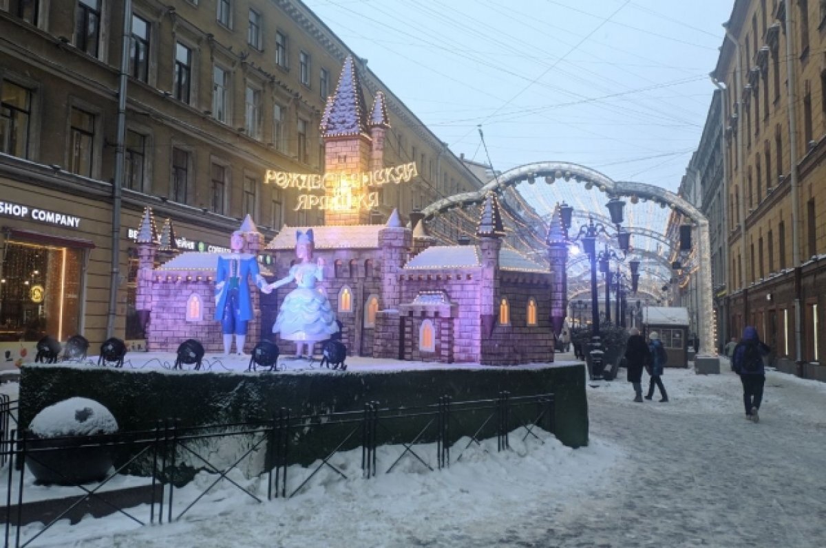 Манежная площадь санкт петербург зимой