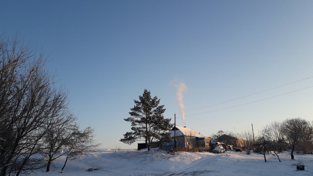 Дым из трубы столбом