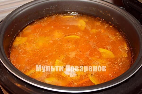 Вкусный суп с фрикадельками и рисом