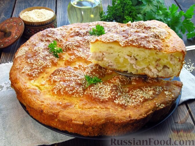 Датский миндальный пирог с яблоками