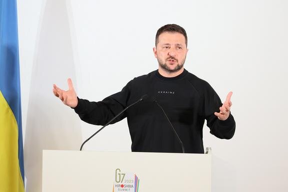    Президент Украины Владимир Зеленский в Хиросиме, Pool /G7 Hiroshima / globallookpress.com