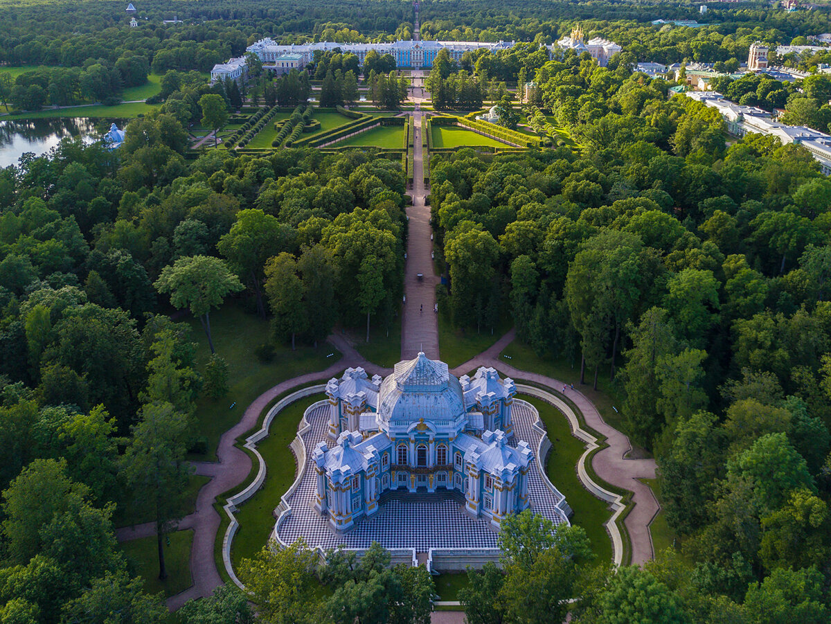 екатерининский дворец в царском селе парк