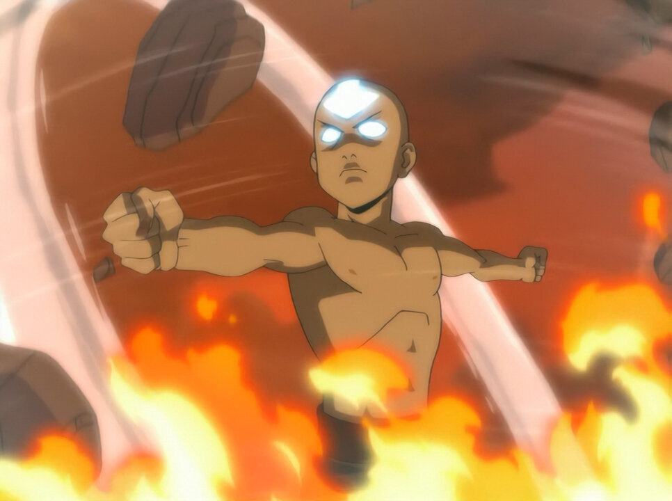 Кадр из сериала «Легенда об Аанге» 