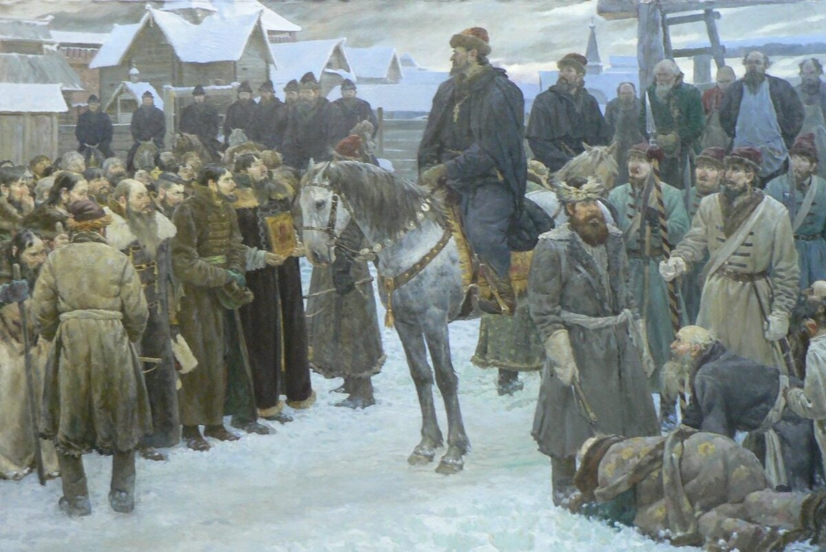 Иван Грозный с опричниками. Источник: Pinterest
