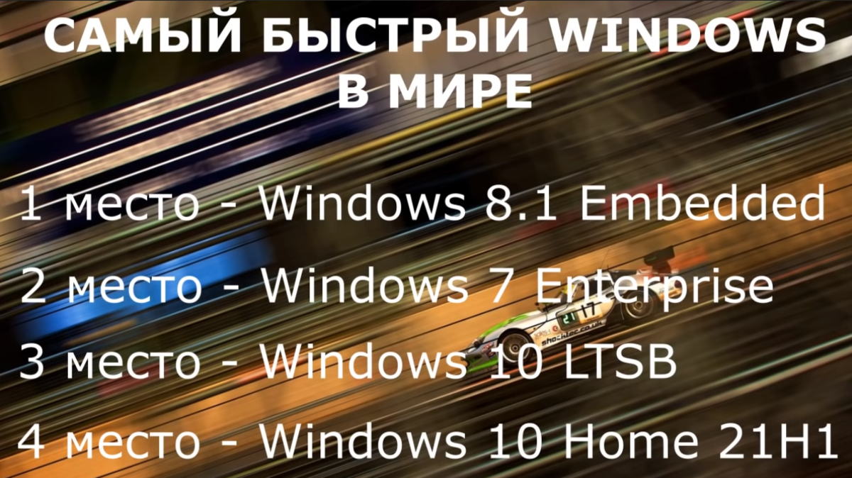 Какая Windows самая быстрая и производительная. Тестирую быстрейшие из  быстрых | Дневник ITшника | Дзен