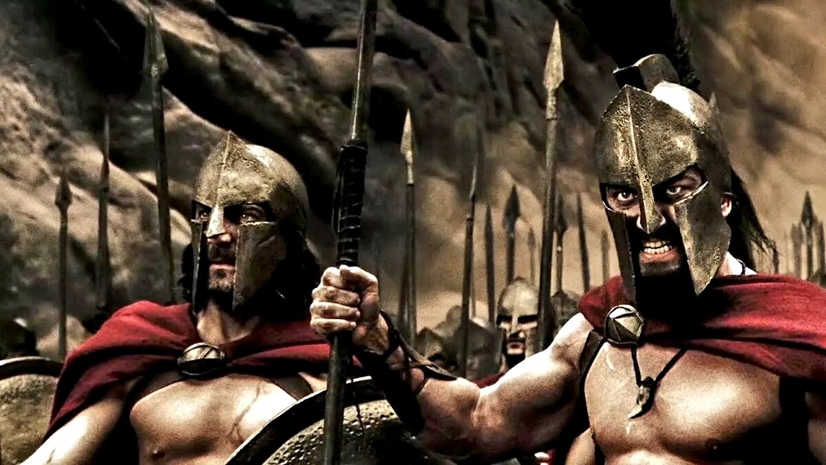 Кадр из фильма "300 спартанцев". Реж. Зак Снайдер, 2006 г.