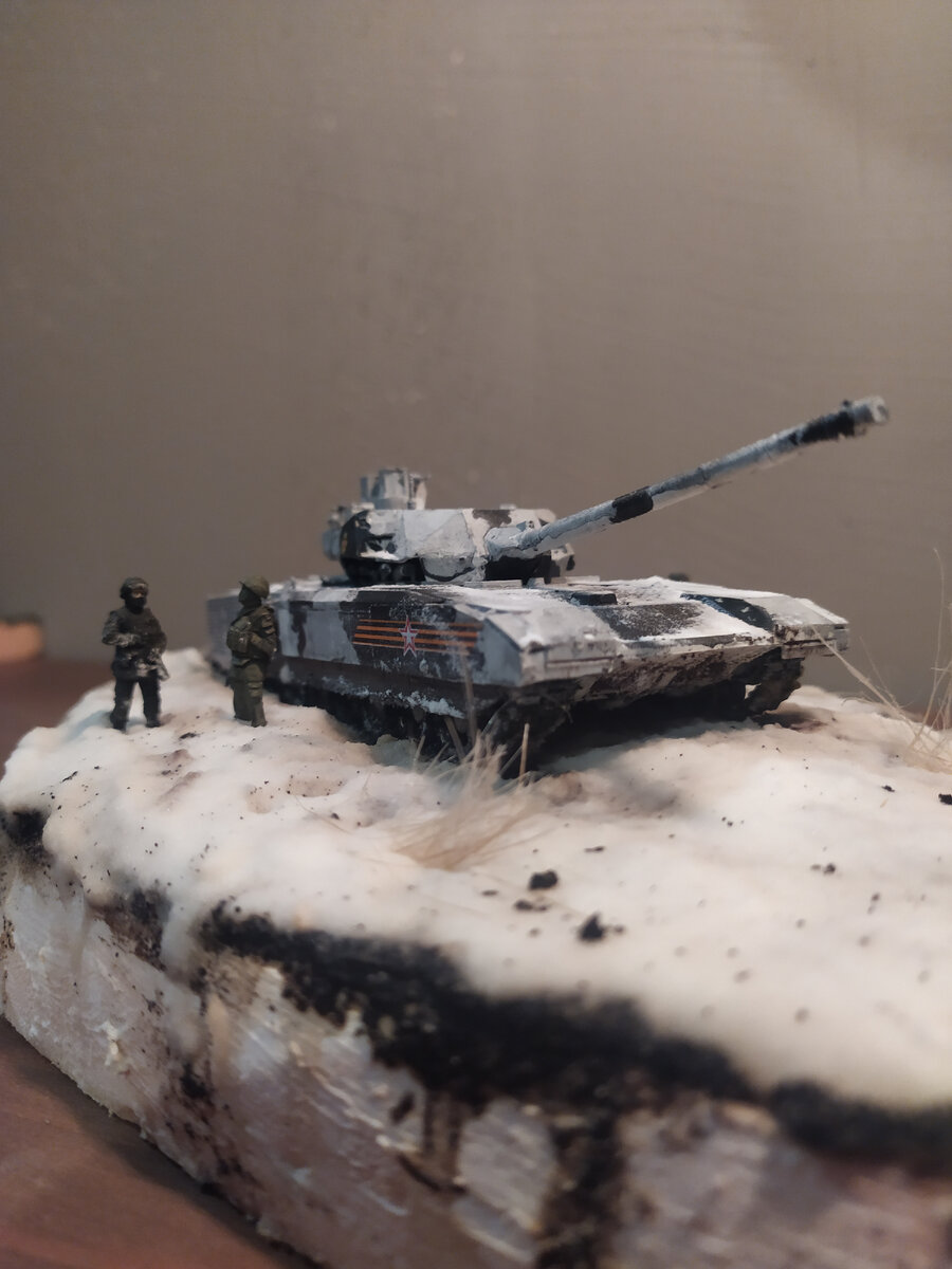 Недавняя виньетка с танком Т-14 "Армата". Диорама полностью вымышлена