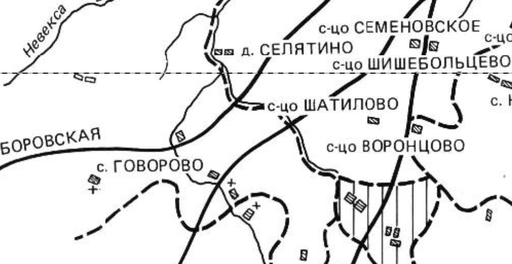 Карта семёновского округа 90х.