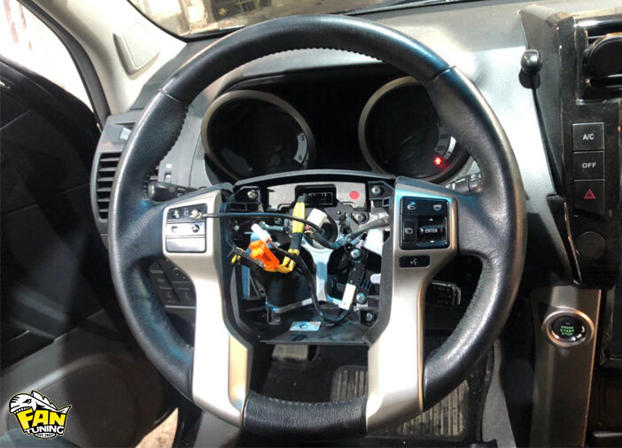 Установка подогрева руля на Тойоту Прадо (Toyota Land Cruiser Prado) 150