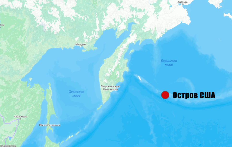 Остров у Алеутских островов