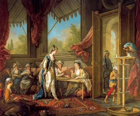 «Султана ставит работу для одалиск» 1763 Карл Шарль-Андре ван Лоо 