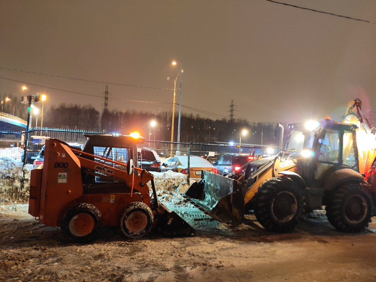 "Большой и маленький" вечером  после выполнения работы.
