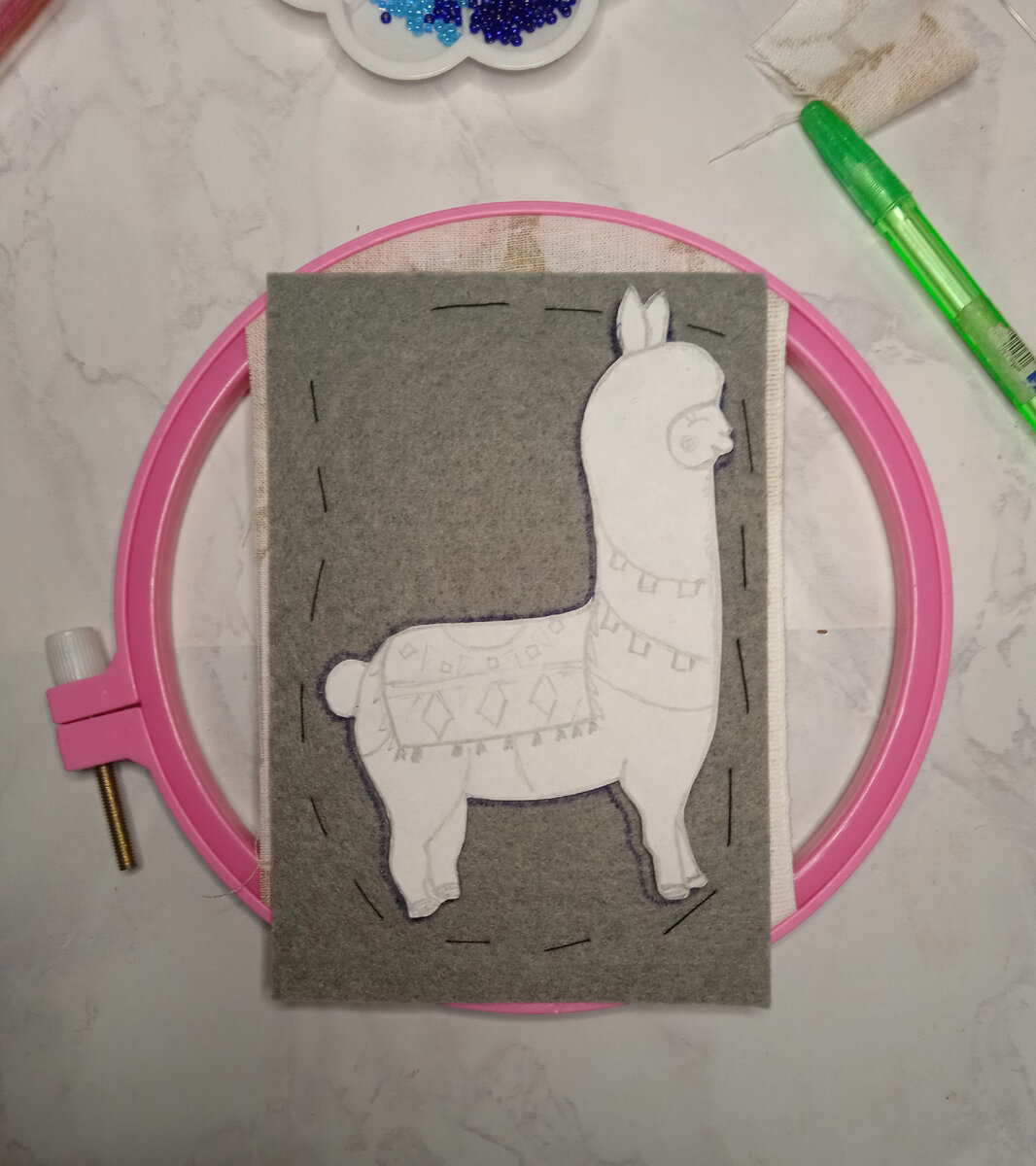 Обвела шаблон