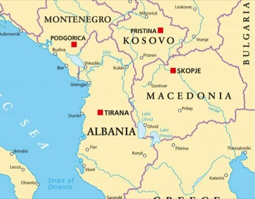 Албания и Косово.