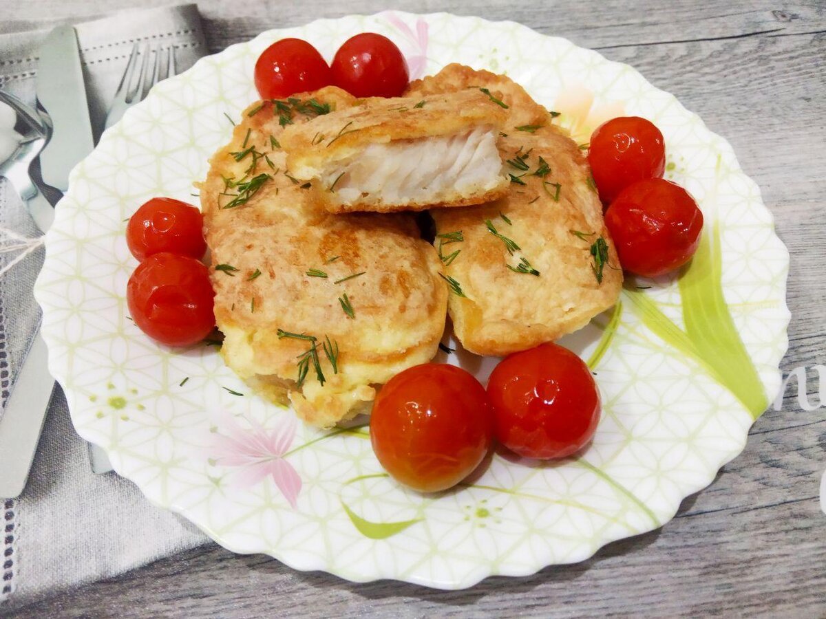 Рыбное филе в сырно-яичном кляре