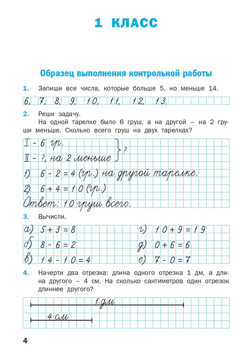 Контрольные работы по математике, 1-4 классы | Издательство Вако | Дзен