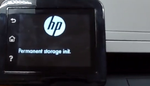  Держим 30-60 секунд, до появления на экране надписи "Permanent storage unit"