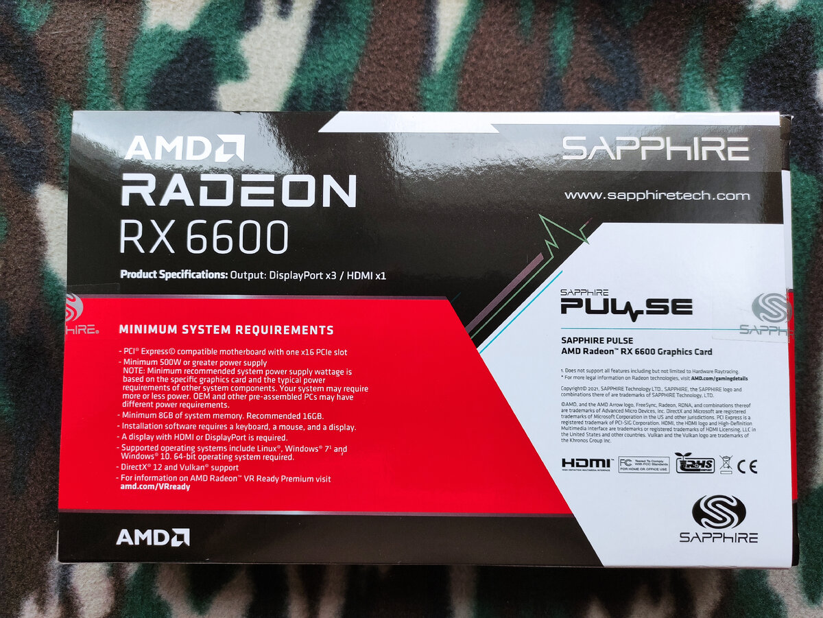 Время пришло! Пора покупать? Обзор и тест видеокарты RX 6600 на примере  SAPPHIRE Radeon RX 6600 8192Mb PULSE. Народная видеокарта. | Другой Крым |  Дзен