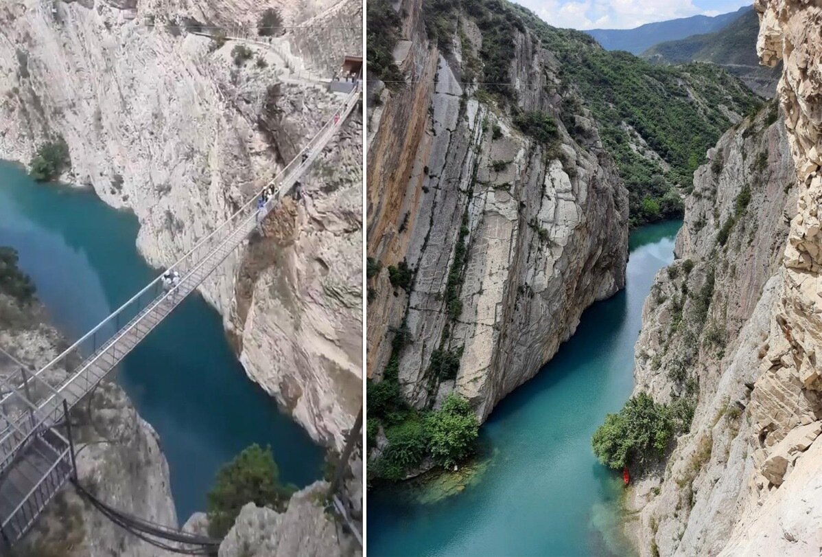 Чиркейское водохранилище и Сулакский каньон