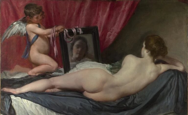 Диего Веласкес, "Венера Рокеби", 1644, Национальная галерея, Лондон, Великобритания.
