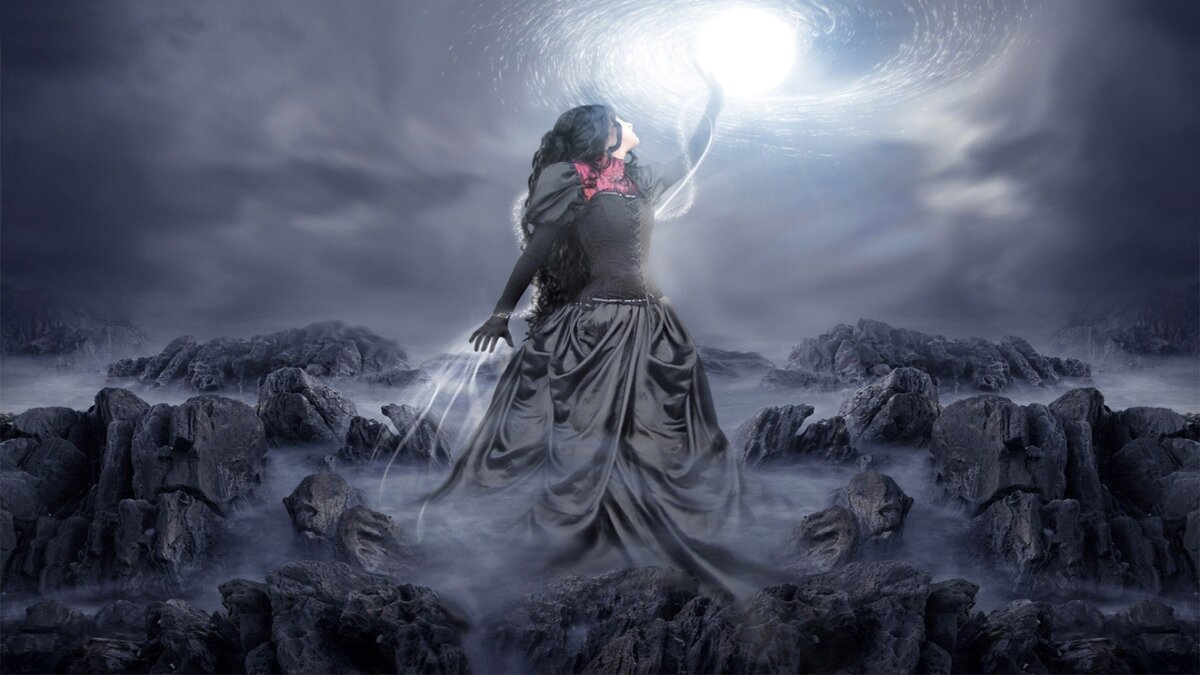 Колдунья и ее магические действия