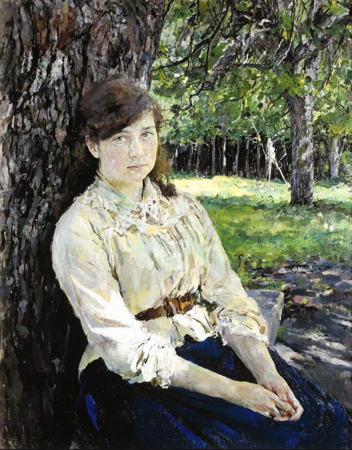 Девушка, освещенная солнцем. 1888 год. Валентин Александрович Серов 