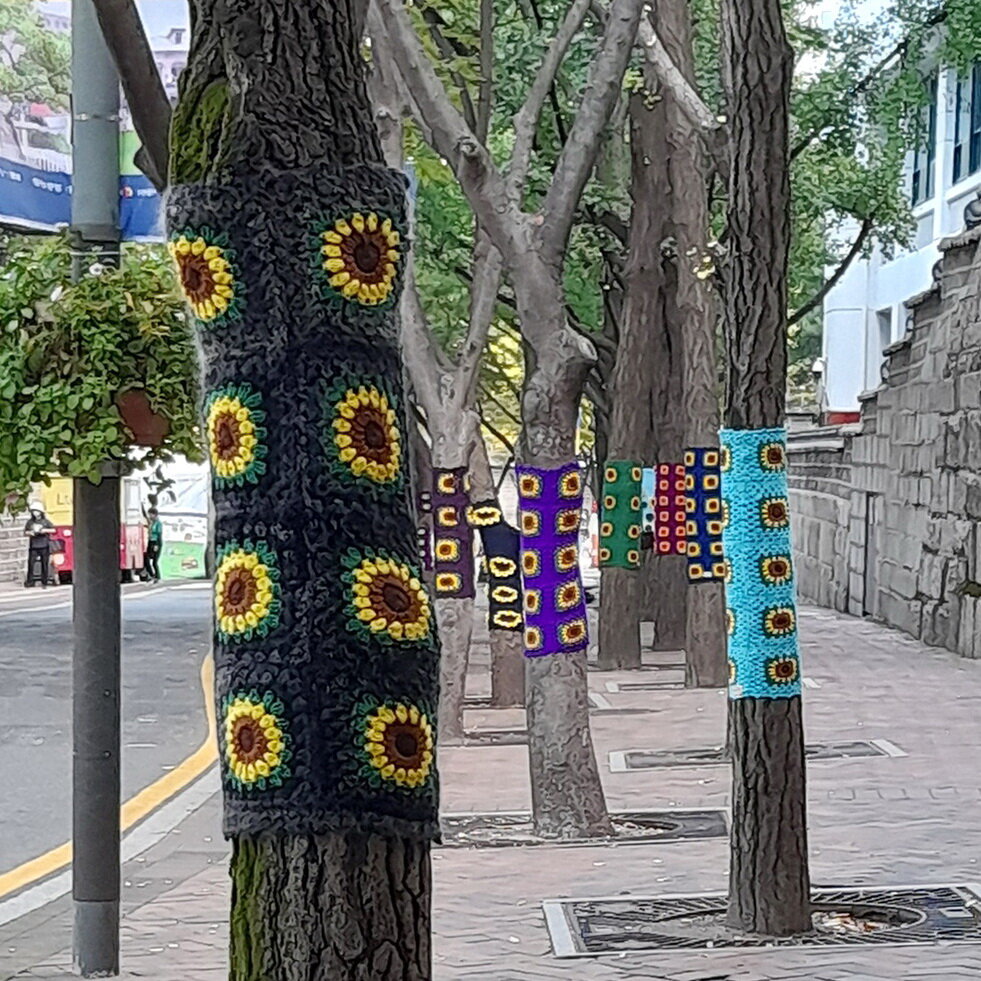 Так выглядит наряженная улица в Сеуле. Здесь и далее в галерее фото из личного архива