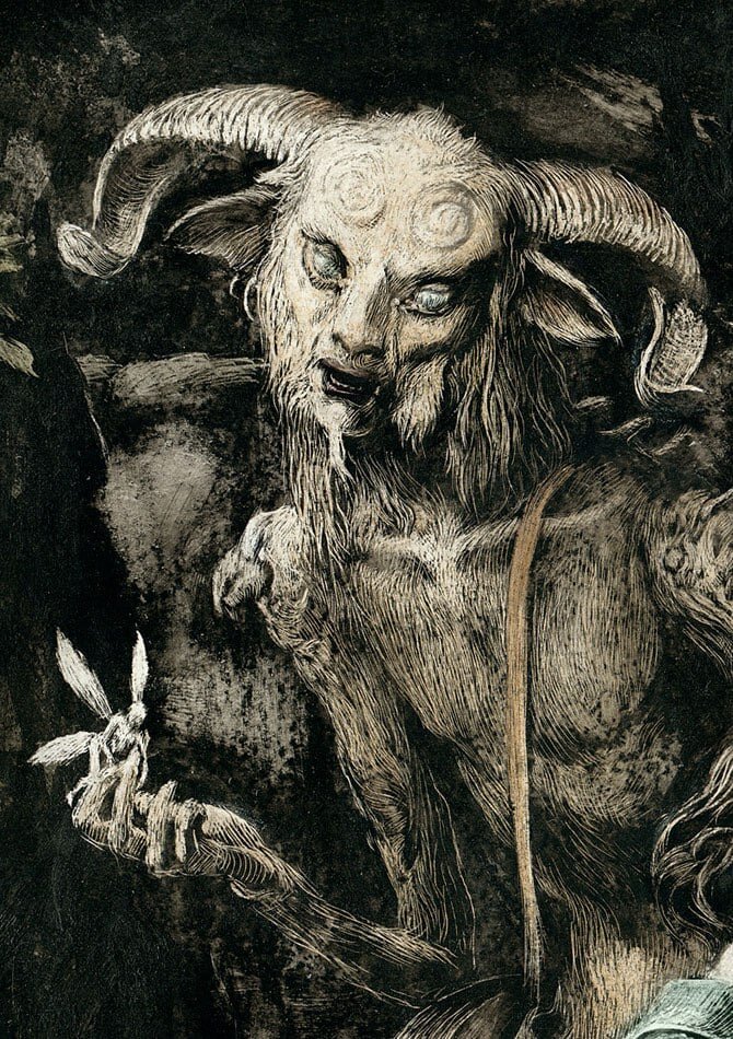 Pan's Labyrinth by Santiago Caruso  / Лабиринт Пана Сантьяго Карузо ( Фрагмент картины )