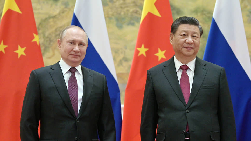 Фото: Пресс-служба Президента РФ📷Владимир Путин и Си Цзиньпин во время встречи 4 февраля 2022 года