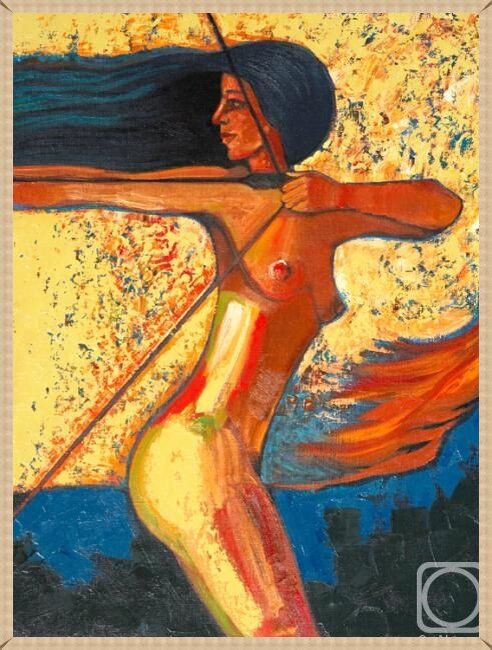 Э. Абжинов. Лучница