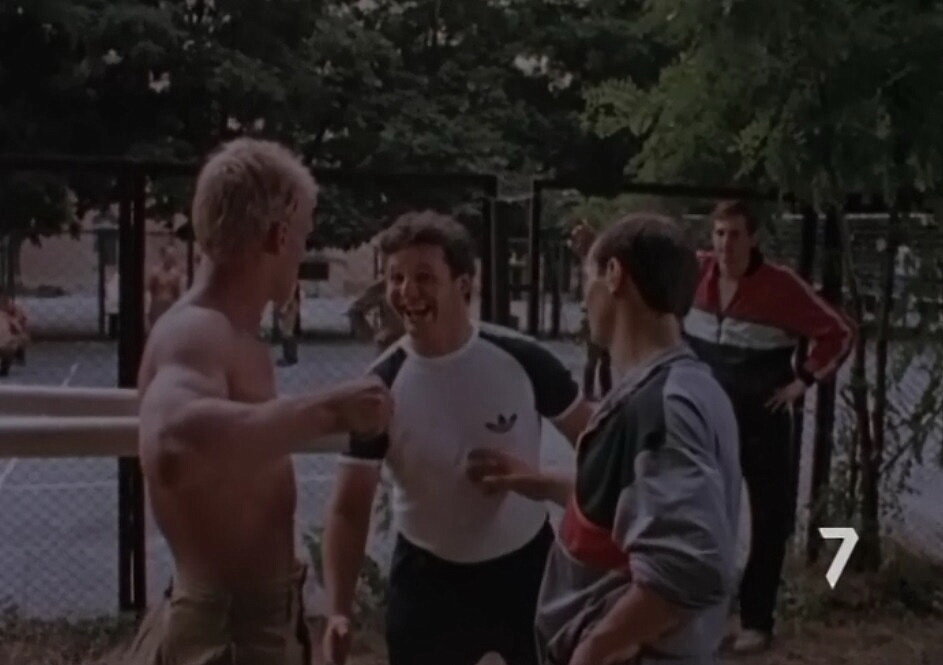 "Деды" в гражданской одежде. Кадр из фильма