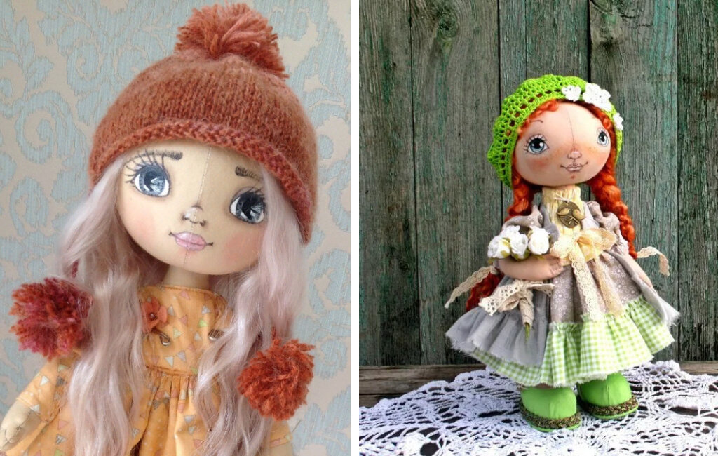 Текстильные и почему они такие милые, куклы: какие они бывают.