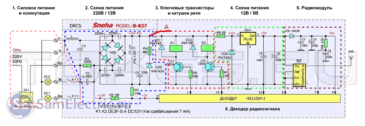 Ремонт люстры с пультом управления.